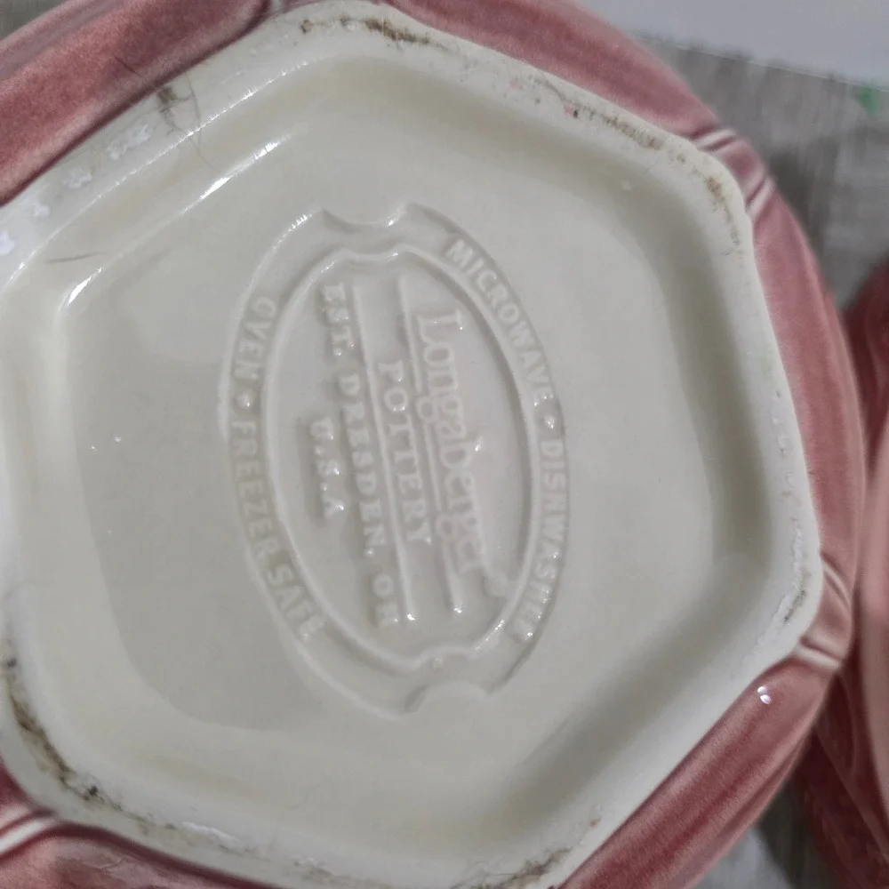 Longaberger pottery woven